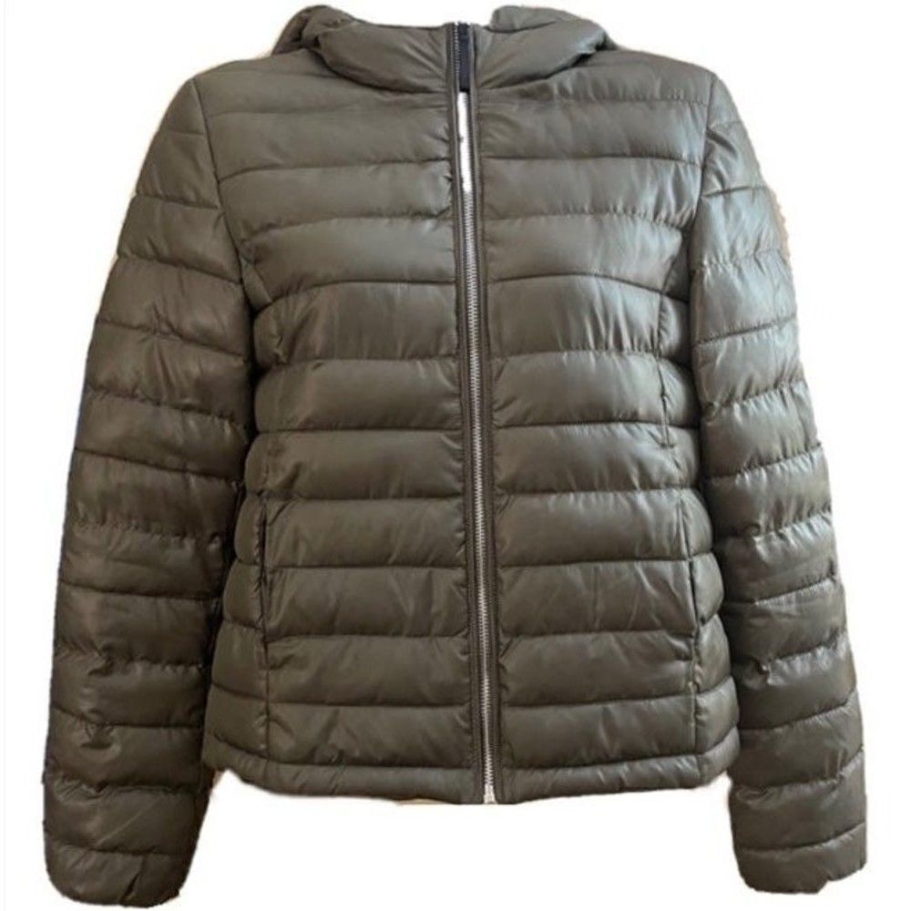 Ckh Clockhouse Girls Zip Up Hooded Puffer Jacket Size 36 / Large